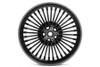 V-Twin - 52-0008 - Rear 16 inch x 3.5 inch Duro 36 Fat Spoke Matte Black Wheel - Fits 2005-2007 Harley-Davidson XL, FLT, 2006-2009 FXD, 2000-2008 FXST