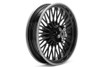 V-Twin - 52-0008 - Rear 16 inch x 3.5 inch Duro 36 Fat Spoke Matte Black Wheel - Fits 2005-2007 Harley-Davidson XL, FLT, 2006-2009 FXD, 2000-2008 FXST