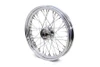V-Twin - 52-0487 - 21 inch x 3.25 inch Front Spoke Wheel - Fits 1937-1948 Harley-Davidson UL, 1936-1940 EL, 1941-1966 FL