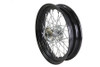 V-Twin - 52-0587 - 16 inch x 3.00 inch Replica KH Hub Wheel Black - Fits 1937-1948 Harley-Davidson UL, 1936-1952 WL (rear only), 1941-1966 FL, 1936-1948 EL