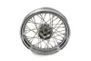 V-Twin - 52-0800 - 16 inch x 3.00 inch Replica Front or Rear Spoke Wheel - Fits 1936-1952 Harley-Davidson WL (rear only), 1941-1966 FL (Front or Rear), 1937-1948 UL (Front or Rear), 1936-1940 EL (Front or Rear)