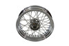 V-Twin - 52-0832 - 16 inch x 4.00 inch Replica Rear Spoke Wheel - Fits 1936-1952 Harley-Davidson WL (rear only), 1941-1966 FL (Front or Rear), 1937-1948 UL (Front or Rear), 1936-1940 EL (Front or Rear)