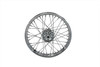 V-Twin - 52-0876 - 18 inch X 2.15 inch Replica Front or Rear Spoke Wheel - Fits 1937-1948 Harley-Davidson UL, 1936-1940 EL, 1941-1966 FL