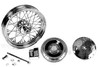 V-Twin - 52-1051 - 16 inch x 3.00 inch Wheel and Brake Drum Assembly Chrome - Fits 1973-1974 Harley-Davidson XL (Rear)