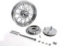 V-Twin - 52-1052 - 16 inch x 3.00 inch Wheel and Brake Drum Assembly Chrome - Fits 1975-1978 Harley-Davidson XL (Rear)