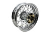 V-Twin - 52-1289 - 16 inch x 5.00 inch Replica Rear Spoke Wheel