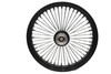 V-Twin - 52-1417 - 23 inch x 3.5 inch King Spoke Front Wheel Black/Chrome