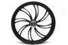 V-Twin - 52-1419 - 23 inch x 3.5 inch Vortex Front Wheel Black Cut