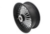 V-Twin - 52-1461 - 16 inch x 5.5 inch King Spoke Rear Wheel Black/Chrome