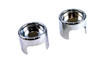 V-Twin - 54-0124 - Upper Shock Stud Covers Chrome Tall Style