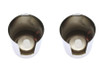 V-Twin - 54-0153 - Upper Shock Stud Covers Chrome Short Style