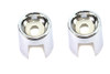 V-Twin - 54-0153 - Upper Shock Stud Covers Chrome Short Style