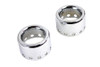 V-Twin - 54-0206 - Chrome Lower Shock Cover Set
