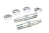V-Twin - 54-0405 - Lower Rear Shock Stud Kit Zinc