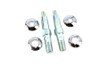 V-Twin - 54-0414 - Upper Rear Shock Stud Kit Zinc - Fits 1956-1974 Harley-Davidson XL