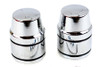 V-Twin - 54-0532 - Upper Shock Stud Cover Set Chrome