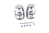 V-Twin - 54-0532 - Upper Shock Stud Cover Set Chrome