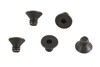 V-Twin - 73-0150 - Allen Flat Head Screws Black 1/4 inch-20 x 3/8 inch