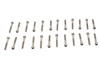 V-Twin - 73-0372 - Stainless Steel Finned Cover Screw Set 24 Piece