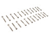 V-Twin - 73-0372 - Stainless Steel Finned Cover Screw Set 24 Piece