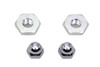 V-Twin - 7613-2T - Cadmium Acorn Nut and Retainer Kit - Fits 1937-1948 Harley-Davidson UL, 1936-1957 G, 1936-1952 WL, 1936-1940 EL, 1941-1948 FL