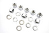 V-Twin - 8104-16 - Chrome Cylinder Base Nuts and Washers