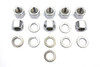 V-Twin - 8104-16 - Chrome Cylinder Base Nuts and Washers
