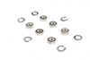 V-Twin - 8111-12 - Cadmium Standard Oil Pump Nuts