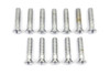 V-Twin - 8149-12 - Chrome Cam Cover Stock Slotted Screws