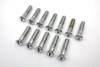 V-Twin - 8149-12 - Chrome Cam Cover Stock Slotted Screws