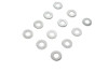 V-Twin - 8166-12T - Chrome Flat Washer 1/4 inch Inner Diameter