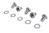 V-Twin - 8200-10 - Chrome Wheel Hub Star Cover Screws