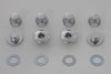 V-Twin - 8224-8T - Rocker Shaft End Nut Stock Allen Type Chrome