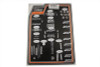 V-Twin - 8309 CAD - Cadmium Stock Style Hardware Kit for Aluminum Heads