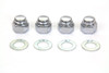 V-Twin - 8400-8 - Rocker Shaft Chrome End Cap Type Nut with Washers