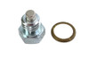 V-Twin - 8491-1T - Magnetic Drain Plug with Brass Gasket - Fits 1941-1985 Harley-Davidson FL