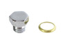 V-Twin - 8494-1 - Transmission Engine Drain Plug 1/2 inch X 13 Thread Chrome