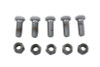 V-Twin - 8738-10T - Disc Hex Bolt and Nut Set Chrome