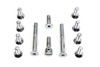 V-Twin - 8748-12 - Transmission Top Cover Screw Kit Chrome