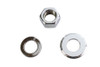 V-Twin - 8768-3 - Chrome Front Axle Nut and Washer Kit