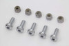 V-Twin - 8794-10 - Chrome Front Brake Disc Bolt Kit