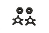 V-Twin - 9677-4T - Brake Shaft Nut and Lock Kit Parkerized - Fits 1936-1940 Harley-Davidson EL, 1941-1957 FL, 1938-1948 UL