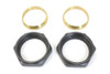 V-Twin - 9702-2T - Parkerized Intake Manifold Nut and Seal Kit - Fits 1937-1948 Harley-Davidson UL, 1936-1939 EL, 1940-1946 WLD, 1930-1936 VL, 1932-1936 WL
