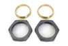 V-Twin - 9702-2T - Parkerized Intake Manifold Nut and Seal Kit - Fits 1937-1948 Harley-Davidson UL, 1936-1939 EL, 1940-1946 WLD, 1930-1936 VL, 1932-1936 WL