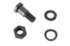 V-Twin - 9706-4T - Parkerized Tank Hand Shifter Rod End Bolt Kit - Fits 1936-1948 Harley-Davidson UL, 1936-1940 EL, 1941-1984 FL