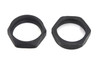V-Twin - 9718-4T - Parkerized Manifold Nuts - Fits 1953-1956 Harley-Davidson K, 1940-1954 FL, 1940-1952 EL