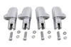 V-Twin - 10-0593 - Chrome Aluminum Alloy Tappet Block Set