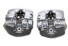 V-Twin - 10-1063 - Cylinder Head Set with Chrome Rocker Box