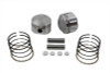 V-Twin - 11-0455 - 74 inch Overhead Valve Forged Piston Set Standard Size