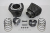 V-Twin - 11-0595 - 883cc to 1200cc Cylinder and Piston Conversion Kit Black